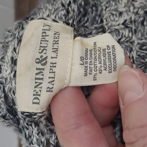 EUC Denim & Supply Ralph Lauren Sweater Women's sz L Knit Crew Neck Sweater - Picture 4 of 6